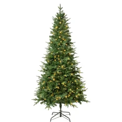 National Tree Company 7.5 ft. Pre-Lit Duxbury Mix Feel Real Tree with Warm White LED Lights