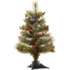 National Tree Company 2 ft. Pre-Lit Fiber Optic Crestwood Tree