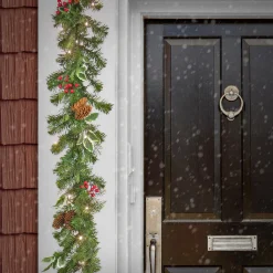 National Tree Company 6 ft. Pre-Lit First Traditions Christmas Joy Garland