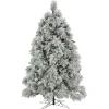 National Tree Company 7.5 ft. Pre-Lit Flocked Bavarian Pine Tree