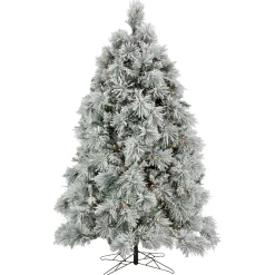 National Tree Company 6.5 ft. Pre-Lit Flocked Bavarian Pine Tree
