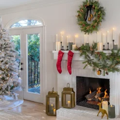 National Tree Company 6.5 ft. Pre-Lit Flocked Bavarian Pine Tree