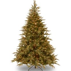 National Tree Company 7.5 ft. Pre-Lit Fraser Grande Tree with Dual Color LED Lights