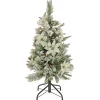 National Tree Company 3 ft. Pre-Lit Frosted Colonial Slim Tree with Clear Lights