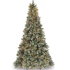 National Tree Company 9 ft. Pre-Lit Glittery Bristle Pine Tree with Clear Lights