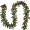 National Tree Company 9 ft. Pre-Lit Glittery Mountain Spruce Garland with Clear Lights