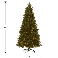 National Tree Company 7.5 ft. Pre-Lit Grande Fir Medium Tree with Clear Lights