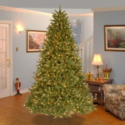 National Tree Company 7.5 ft. Pre-Lit Grande Fir Medium Tree with Clear Lights