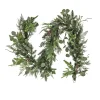 National Tree Company 6 ft. Pre-Lit HGTV Home Collection Winter Garden Garland with LED Lights