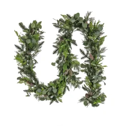National Tree Company 9 ft. Pre-Lit HGTV Home Collection Winter Garden Garland