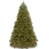 National Tree Company 10 ft. Pre-Lit Jersey Fraser Fir Medium Tree with Dual Color LED Lights
