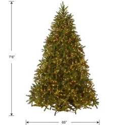 National Tree Company 7.5 ft. Pre-Lit Jersey Fraser Fir Tree with Clear Lights