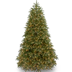 National Tree Company 7.5 ft. Pre-Lit Jersey Fraser Fir Medium Tree with Dual Color LED Lights