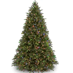 National Tree Company 7.5 ft. Pre-Lit Jersey Fraser Fir Tree with Multicolor Lights