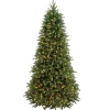 National Tree Company 7.5 ft. Pre-Lit Jersey Fraser Fir Slim Tree with Clear Lights
