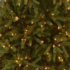 National Tree Company 7.5 ft. Pre-Lit Jersey Fraser Fir Slim Tree with Clear Lights