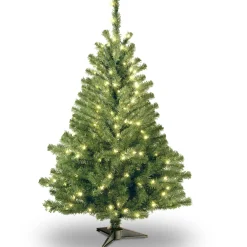 National Tree Company 4 ft. Pre-Lit Kincaid Spruce Tree with Clear Lights