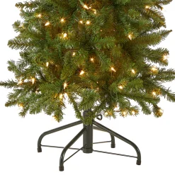 National Tree Company 4.5 ft. Pre-Lit Kingswood Fir Pencil Tree with Clear Lights