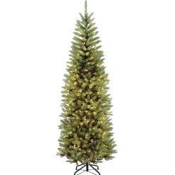 National Tree Company 7.5 ft. Pre-Lit Kingswood Fir Pencil Tree with Clear Lights