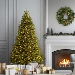 National Tree Company 7.5 ft. Pre-Lit Kingswood Fir Tree with PowerConnect Dual Color LED Lights