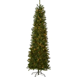 National Tree Company 6.5 ft. Pre-Lit Kingswood Fir Pencil Tree with Clear Lights