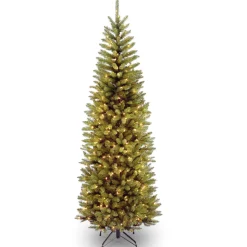 National Tree Company 6.5 ft. Pre-Lit Kingswood Fir Pencil Tree with Clear Lights