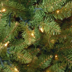 National Tree Company 12 ft. Pre-Lit Kingswood Fir Pencil Slim Tree with Clear Lights