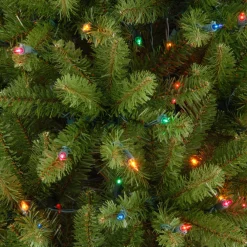 National Tree Company 7 ft. Pre-Lit Kingswood Fir Pencil Tree with Multicolor Lights