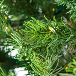 National Tree Company 9 ft. Pre-Lit Lark Pine Medium Tree with Warm White LED Rice Lights