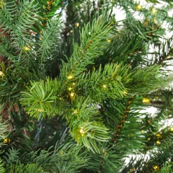 National Tree Company 9 ft. Pre-Lit Lark Pine Medium Tree with Warm White LED Rice Lights