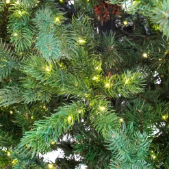 National Tree Company 9 ft. Pre-Lit Lark Pine Medium Tree with Warm White LED Rice Lights