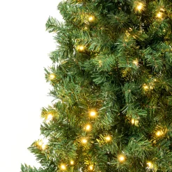 National Tree Company 6 ft. Pre-Lit Linden Spruce Tree with Warm White LED Lights