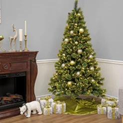 National Tree Company 7 ft. Pre-Lit Maine Pine Tree with LED Lights