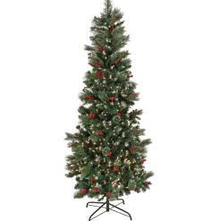 National Tree Company 7.5 ft. Pre-Lit Meadowlark Pencil Tree with Clear Lights