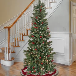 National Tree Company 7.5 ft. Pre-Lit Meadowlark Pencil Tree with Clear Lights