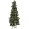 National Tree Company 9 ft. Pre-Lit Meadowlark Pencil Tree with Clear Lights