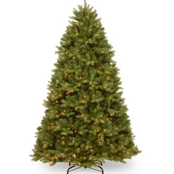 National Tree Company 7.5 ft. Pre-lit Meadowlark Pencil Hinged Tree with Clear Lights