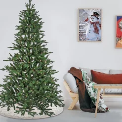 National Tree Company 7.5 ft. Pre-Lit Merryweather Fir Feel Real Tree with Clear Lights