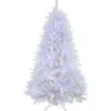 National Tree Company 9 ft. Pre-Lit Millville White Tree with PowerConnect Warm White LED Lights
