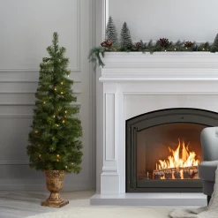 National Tree Company 4 ft. Pre-Lit Montclair Spruce Tree with Clear Lights