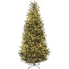 National Tree Company 7.5 ft. Pre-Lit Natural Fraser Fir Slim Tree with Clear Lights