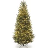 National Tree Company 9 ft. Pre-Lit Natural Fraser Fir Slim Tree with Clear Lights