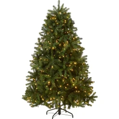 National Tree Company 8 ft. Pre-Lit Newberry Spruce Tree with PowerConnect Dual Color LED Lights