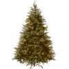National Tree Company 9 ft. Pre-Lit Nordic Spruce Medium Tree with Clear Lights