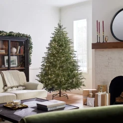 National Tree Company 7.5 ft. Pre-Lit Nordic Spruce Medium Tree with Clear Lights