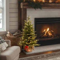 National Tree Company 3 ft. Pre-Lit Nordic Spruce Tree with LED Lights
