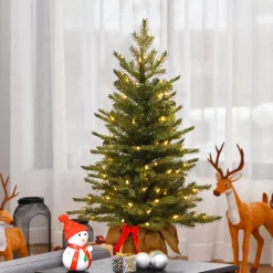 National Tree Company 3 ft. Pre-Lit Nordic Spruce Tree with LED Lights