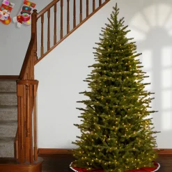 National Tree Company 6.5 ft. Pre-Lit Nordic Spruce Slim Tree with Clear Lights