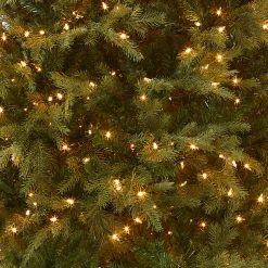 National Tree Company 7.5 ft. Pre-Lit Nordic Spruce Slim Tree with Clear Lights