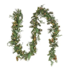 National Tree Company 9 ft. Pre-Lit North Conway Garland with Clear Lights